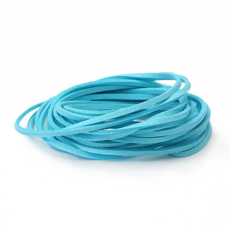4 Meters Long 3mm Wide Korean Fleece Rope Deerskin Strap Suede Gift Box Decorative Ribbon Imitation Leather Rope DIY Jewelry