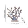 Mercan Heykeli Akdeniz Sanat Eseri Koleksiyonu Hediye MDF Heykelcik Süs Dolap Ofis Yatak Odası için