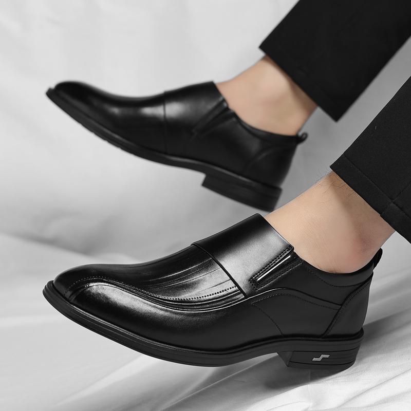 Herren formelle Lederschuhe Minimalistische und hochwertige Designstile Freizeit Business und Büro Schwarz oder Erwachsenenschuhe Heiß