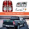 1 Stück Rückleuchteneinheit mit Kabeln für Toyota Hilux 2005 2006 2007 2008 2009-2015 Hintere Rückleuchte Warnleuchte Rückfahrlicht