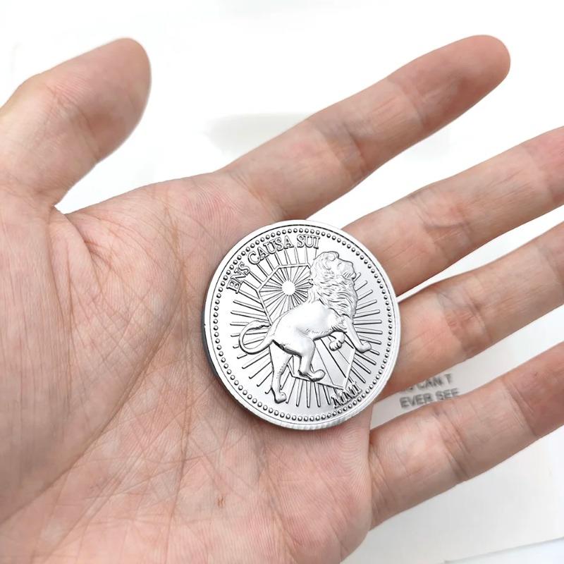 Movie John Wick Continental Hotel Coins Cosplay Keanu Reeves Hotel Metal Coin with Box for Fans Collection Gift Costume Props