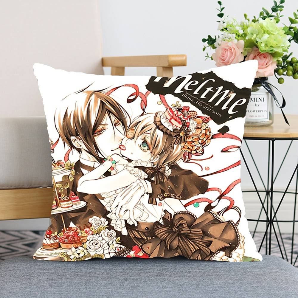 Amine BBlack Butler Throw Pillow Covers Pattern Cushion Cover Suitable For Sofa Bedroom Car Pillow Cover