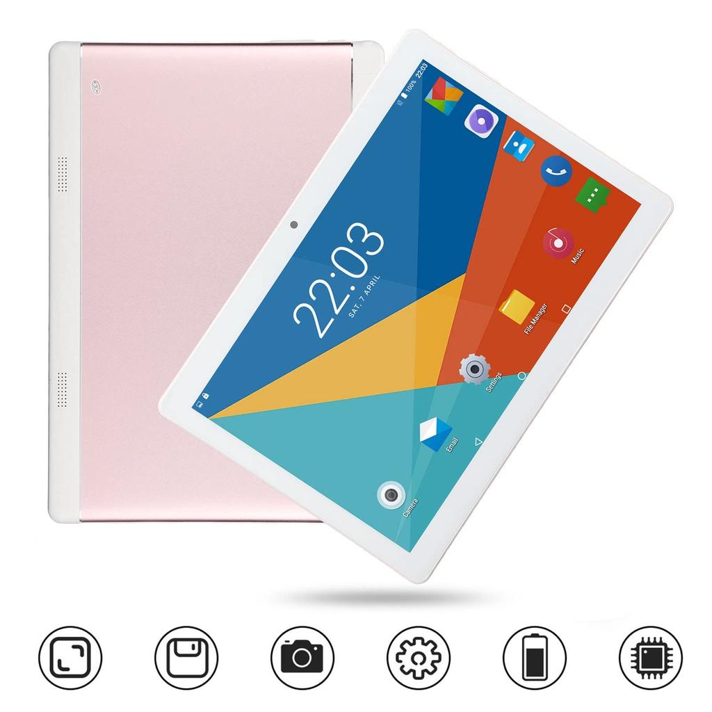 Android IPS HD 2GB 32GB 2 SIM 5MP 128GB Přenosný Volací Tablet Tablet, 10palcový Dotykový Displej, Osmijádrový Procesor, ROM, RAM, Sloty, Fotoaparát, Úložiště,