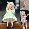 30cm Oblečení pro princeznovskou panenku Roztomilý 1/6 BJD Set šatů pro panenku Příslušenství k šatům pro panenku