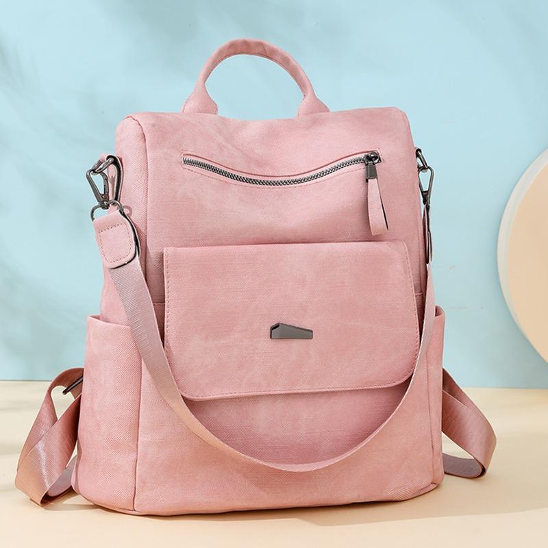 Bag Women's Large Capacity Women's Backpack Retro Simple Casual Fashion Multi-purpose Shoulder Bag