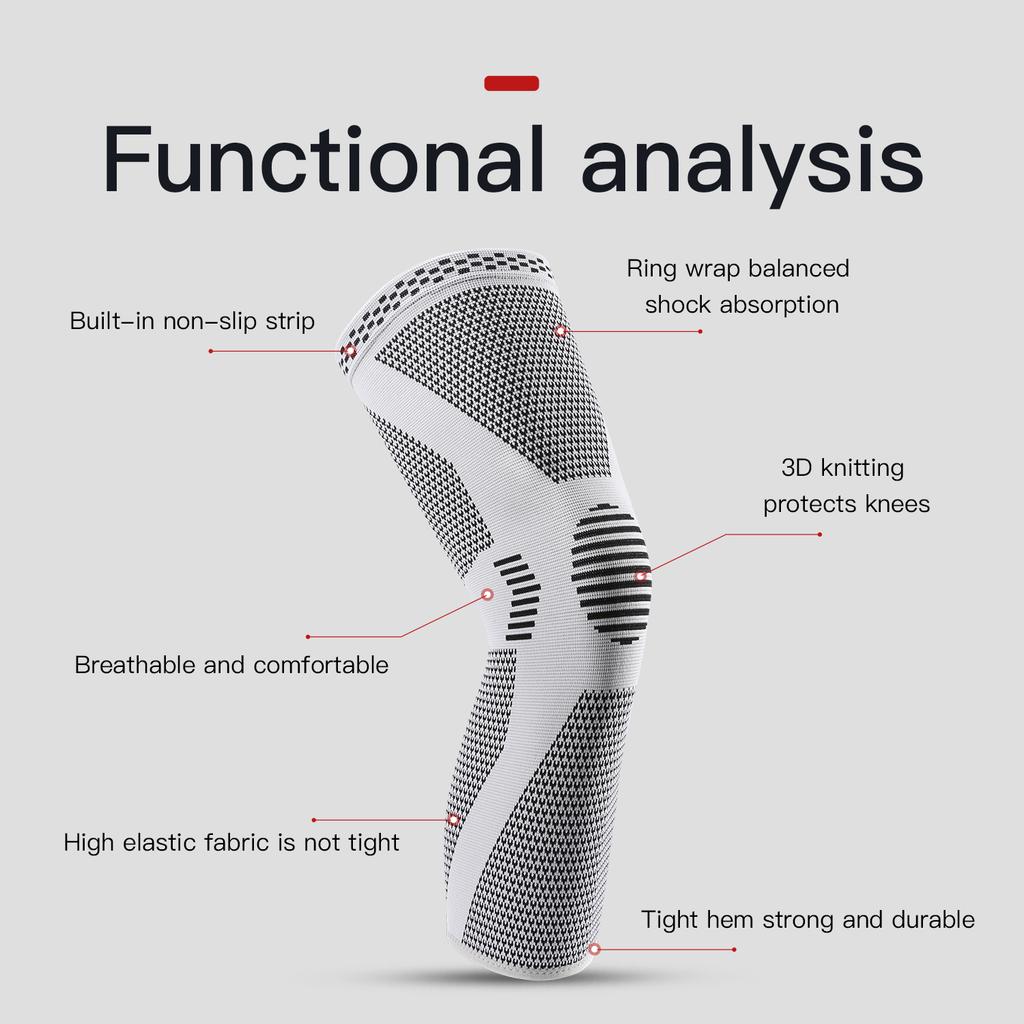 1 Piece Of Compressed Knee Support Sleeve, Elastic And Breathable Knee Pad, Support Knee Pad, Gym Sports Protector, Basketball A