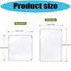25-teiliges magnetisches Bilderrahmen-Set mit klarem Acryl-Panel, quadratische und rechteckige Foto-Magnete für Kühlschränke und Whiteboards