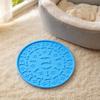 Yousheng Pet Slow Food Mat with Strong Suction Cup, Bone Paw Print Design Dog Feeding Mat, Dog Slow Eating Bowl Accessory for Preventing