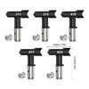 Professional Paint Sprayer Nozzles Set of 5 Sprayer Tip Tool Freely Replacement Fit Major Airless Paint Sprayers
