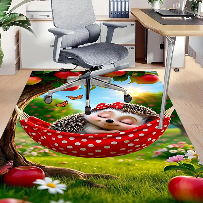 1PC Hedgehog, Hammock Extra Large Non Slip Floor carpet, Office, family, bedroom, Studio Large Area Rug Indoor Rugs, Vibrant Colors
