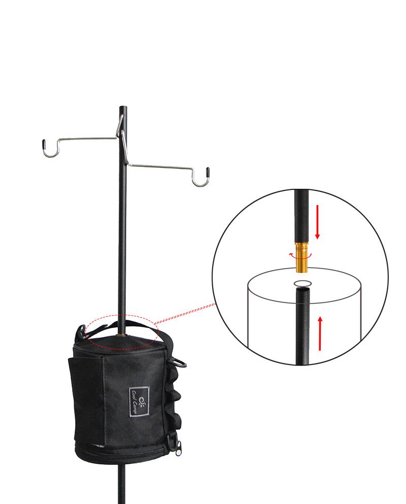 Multifunctional Outdoor Tissue Storage Bag with Light Pole Hanging Feature