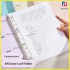New A4 4 Hole D-Type Ring Binder Folder Morandi Color Waterproof Loose Leaf File Display Book For Office School Supplies