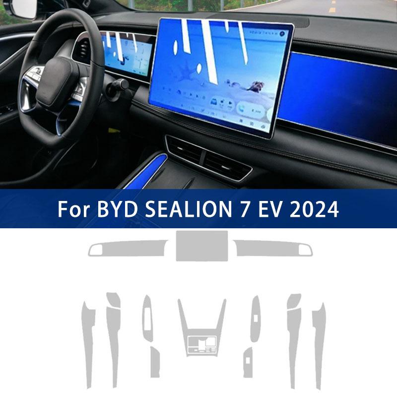 PPF Protection Film for BYD SEALION 7 EV 2024 Central Control Navigation TPU Anti Scratch Car Interior Protection Film Stickers
