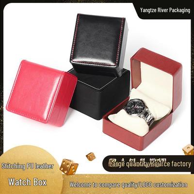 Boîte de Rangement pour Montres et Bijoux en Cuir PU pour Homme - Emballage Cadeau pour Montres Mécaniques