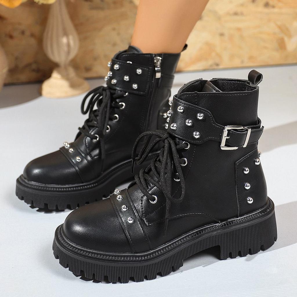 Sweet and cool heightening British style short boots children's 2025 autumn and winter new versatile locomotive boots thick-soled Martin boots women