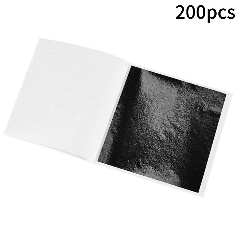 200Pcs High Quality Gold Foil Paper Diy Decoration Craft Gold Foil Nail Art Bridal Makeup Drip Glue Diy Decor Craft Gold Foil
