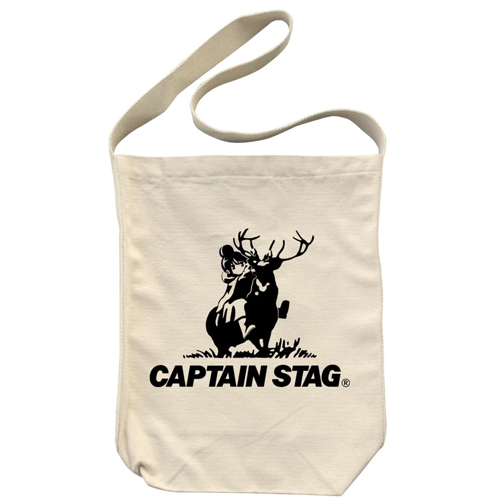 COSPA Yurucamp × Captain Stag Shoulder Tote NATURAL