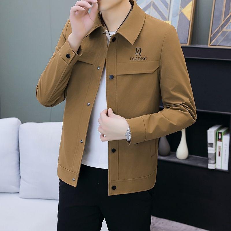 Men's Coats Handsome High-end Lapel Jackets New Slim-fitting Youth Suits Popular Tops Spring Autumn