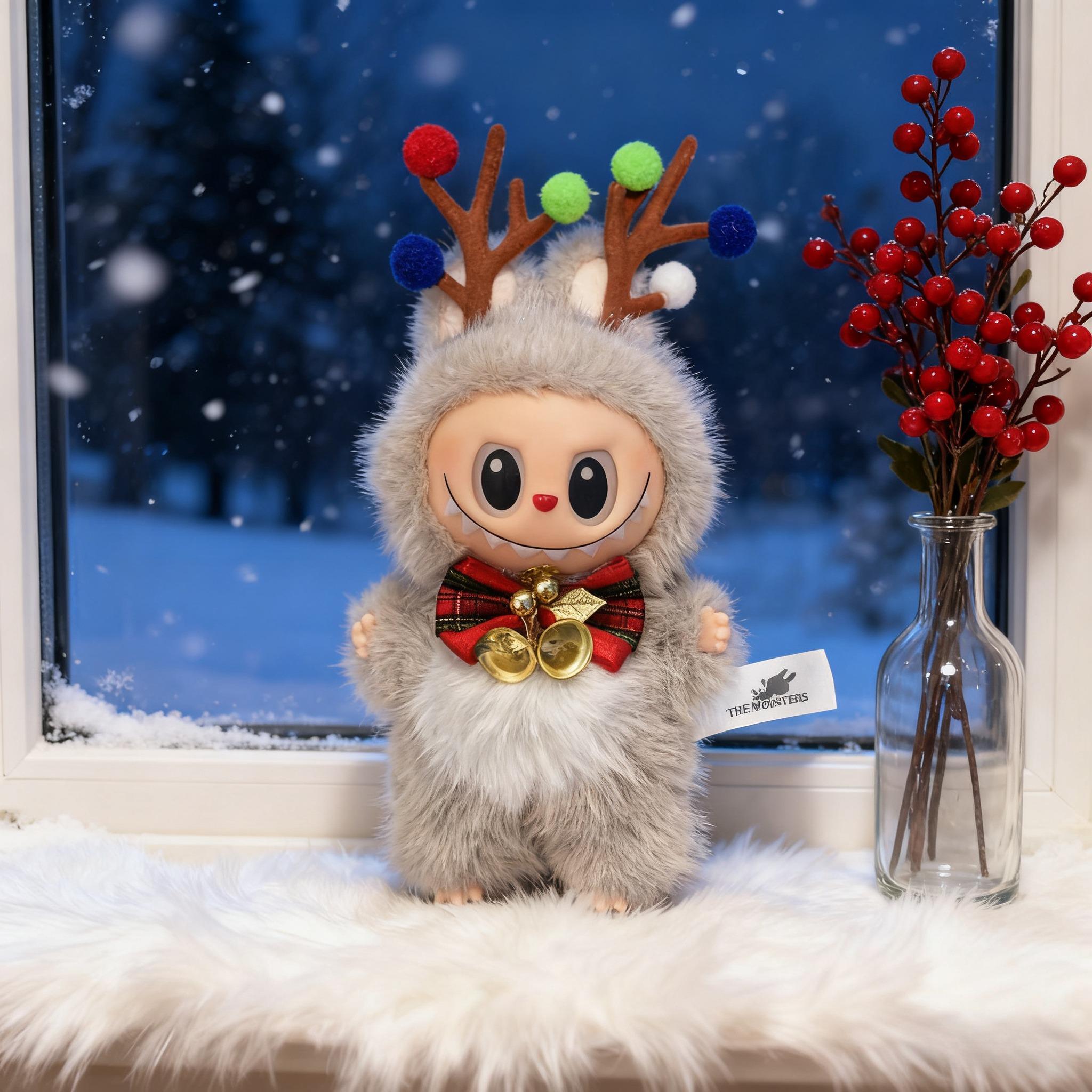 

Рождественский плюшевый олень, плюшевые игрушки, радужная ткань, слепая коробка, сумка для плюшевых игрушек, брелок