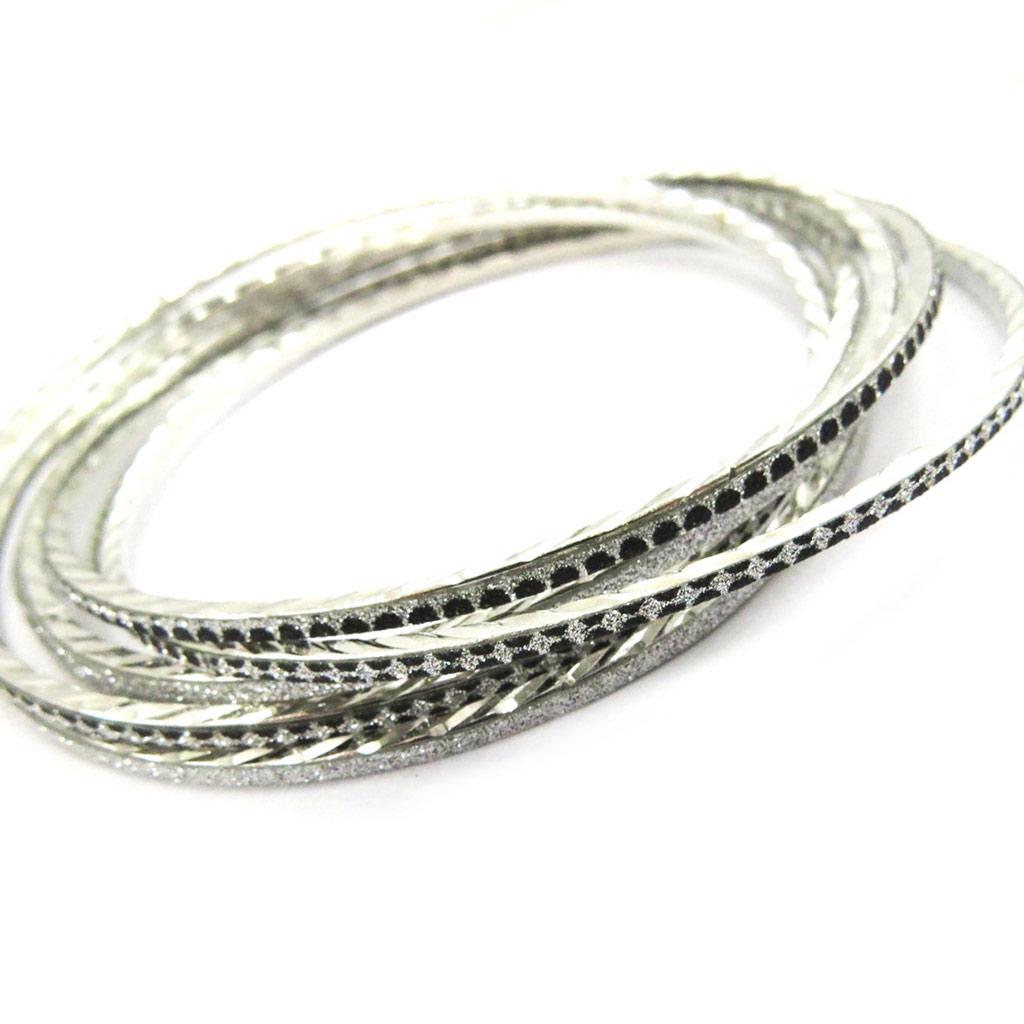 Les Trésors De Lily [L6055] - Black Silver 'Scarlett' Bracelet