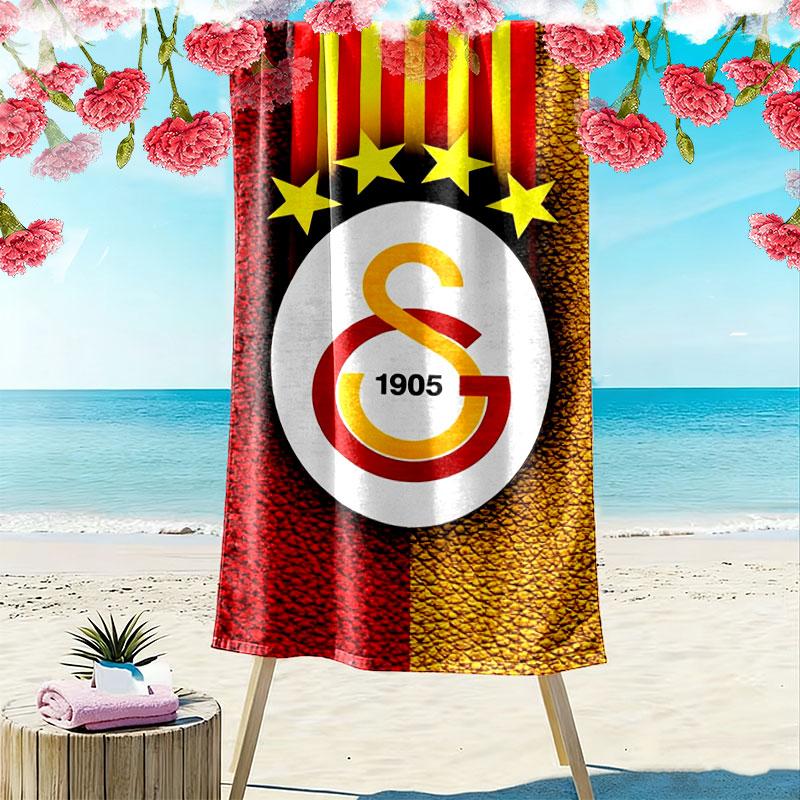 Galatasaray S Print Beach Towel, Large Soft Quick Dry Towel for Beach Camping Swimming