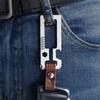 Titaniums Alloy Key Holder Outdoor Tool Key Holder with Bottle Opener Screwdriver Outdoor Keychain Multitool Enduring