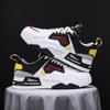 Fashion Spring New Leather Casual Shoes Man Flat Sneakers Breathable Anti-odor Air-cushion Running Shoe Graffiti Skateboard Shoe