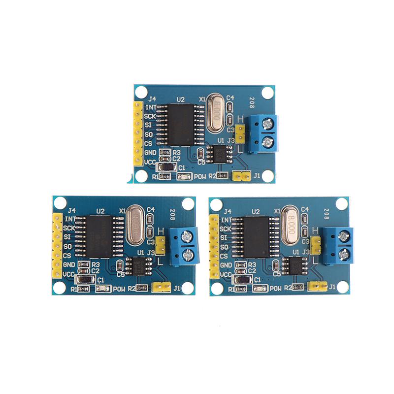 MCP2515 CAN Bus Driver Module Board TJA1050 Receiver SPI For 51 ARM Controller Interface Module For Arduino DIY Kit