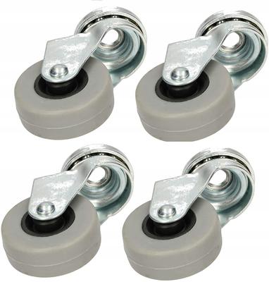 Wheel 40mm RUBBER + Hole + Bearing - 4 PCS