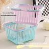 5Pc Macaron Color Mini Storage Baskets With Handle Desktop Bathroom Cosmetics Fruit Stationery Organizer