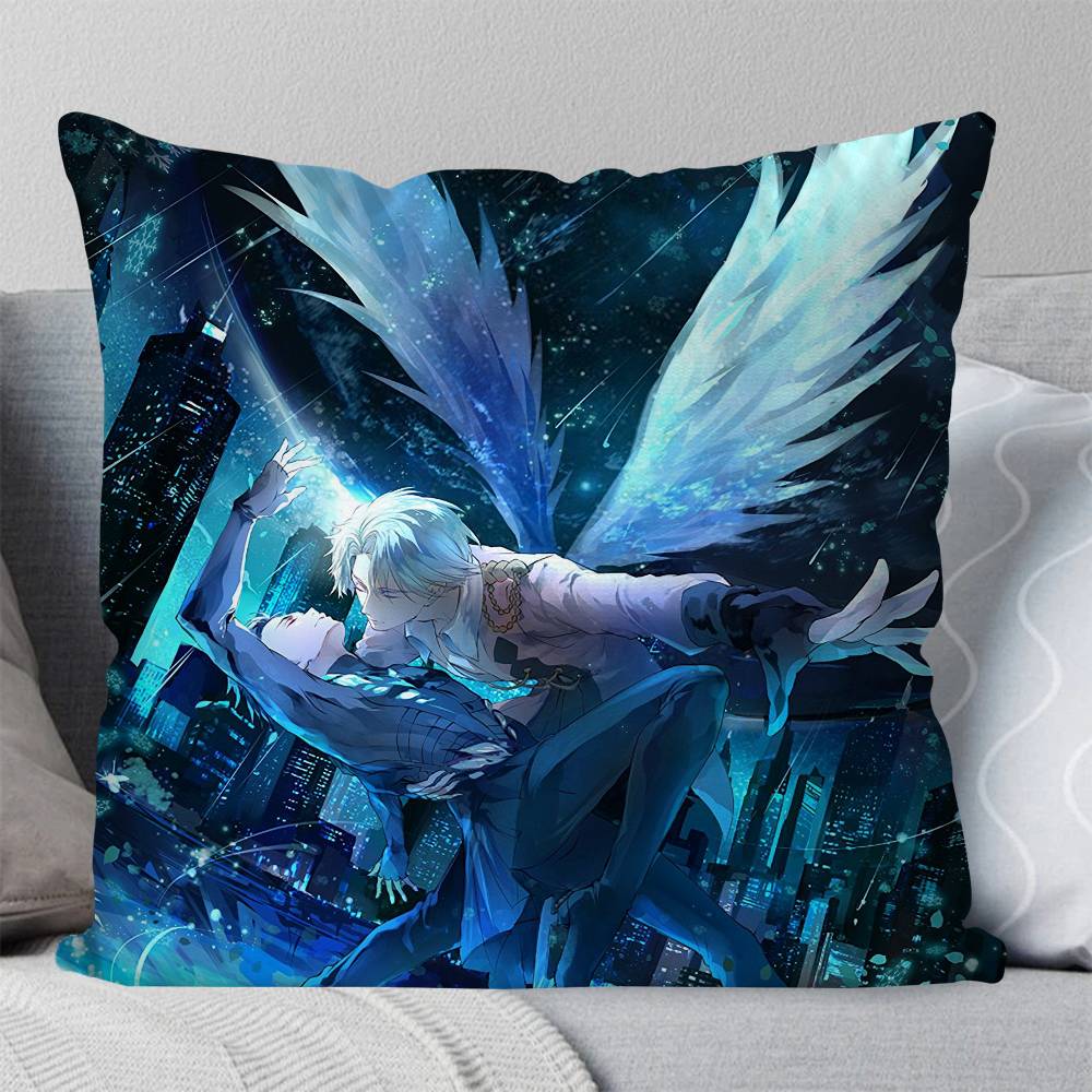 Anime YYURi On ICE Pillow Case Fashion Square Pillowcase Bedroom Sofa Room Ins Decoration Leisure