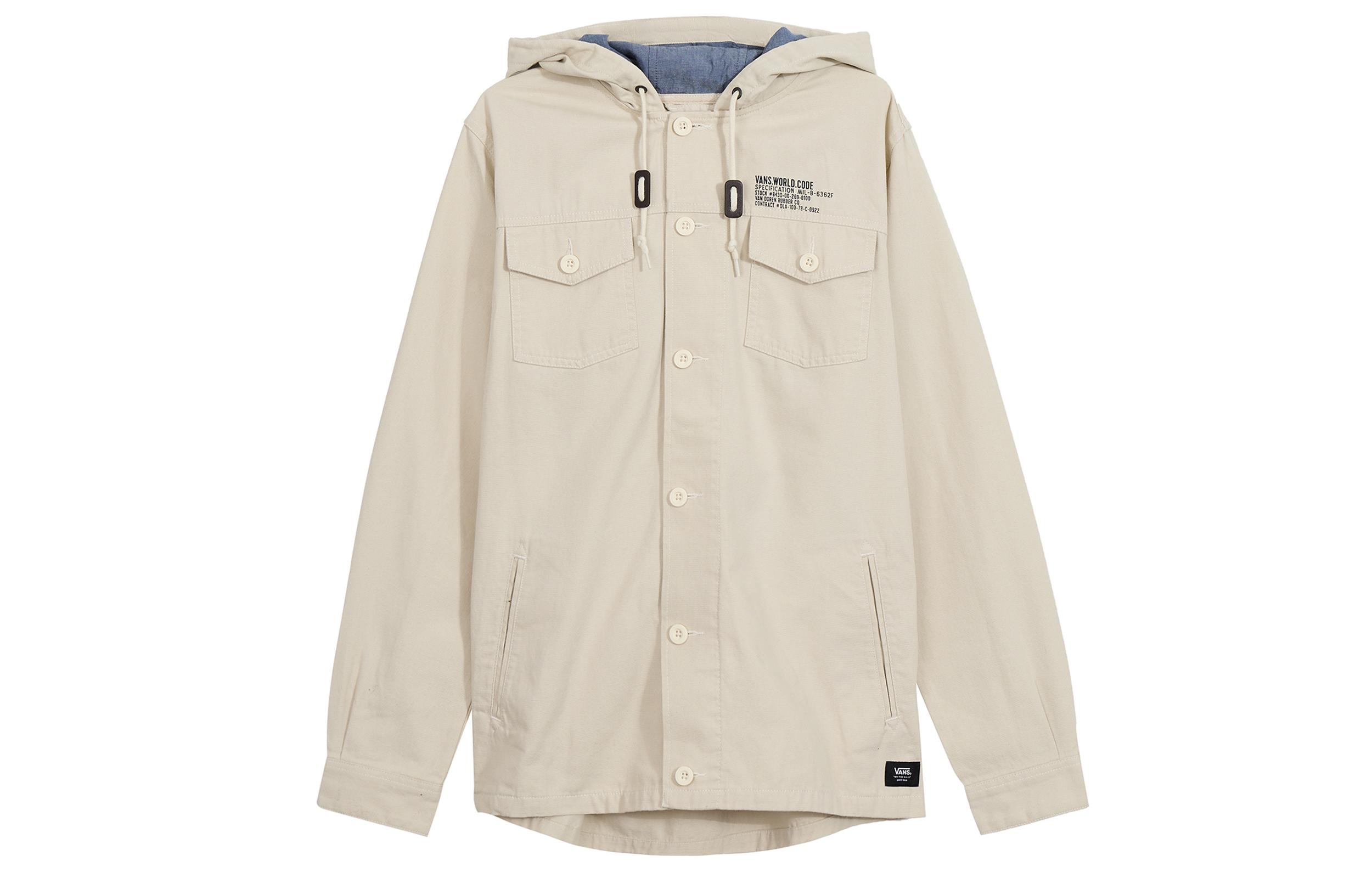 Vans Jackets Men s Beige Hooded Moderate Other VNOA36JL2N1 M