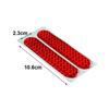 2PCS Car Door Bumper Reflective Stickers Safety Opening Warning Reflector Tape Decal Car Interior Reflector Stickers