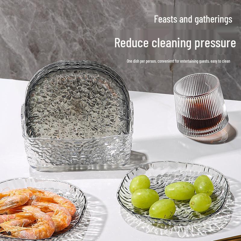 Elegant Plastic Bone Plate for Snacks and Fruit