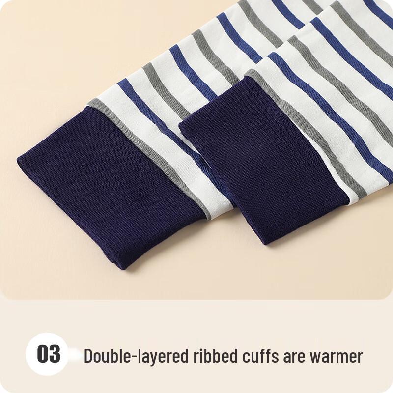Mao Ren Boys' Pure Cotton Striped Underwear Set