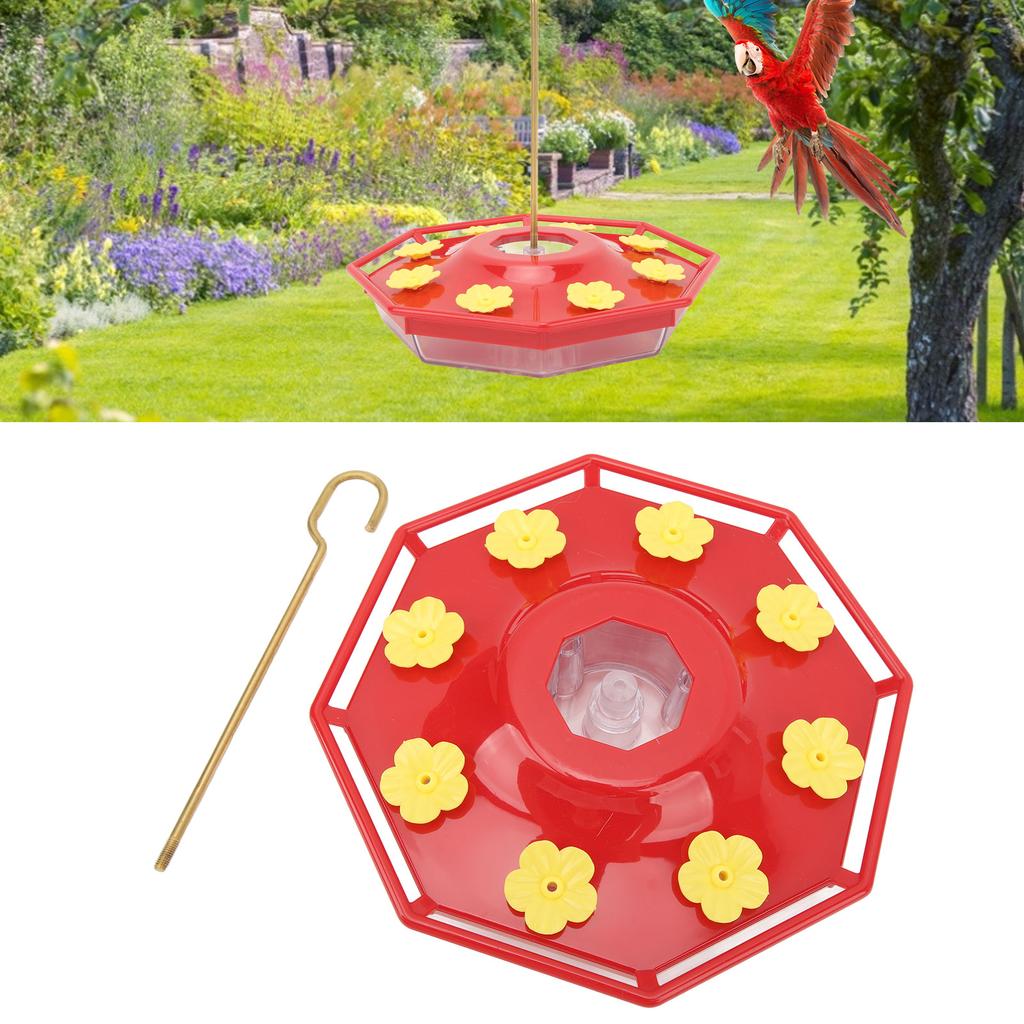 8 Yellow Flower   Feeder Plastic   Feeder with Copper Hook for Outdoors Hanging