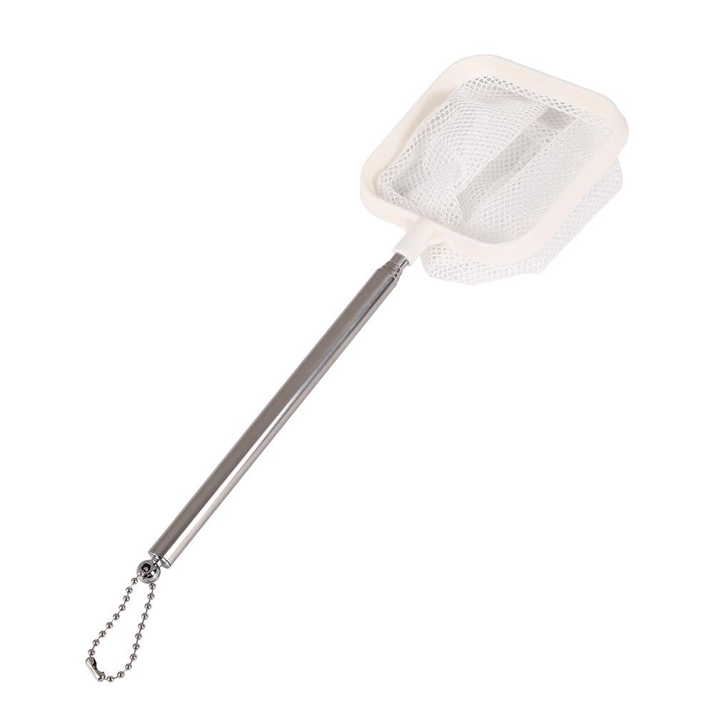 Stainless Steel Retractable Fish Tank Net for Small Ornamental Fish - Square & Round 3D Design