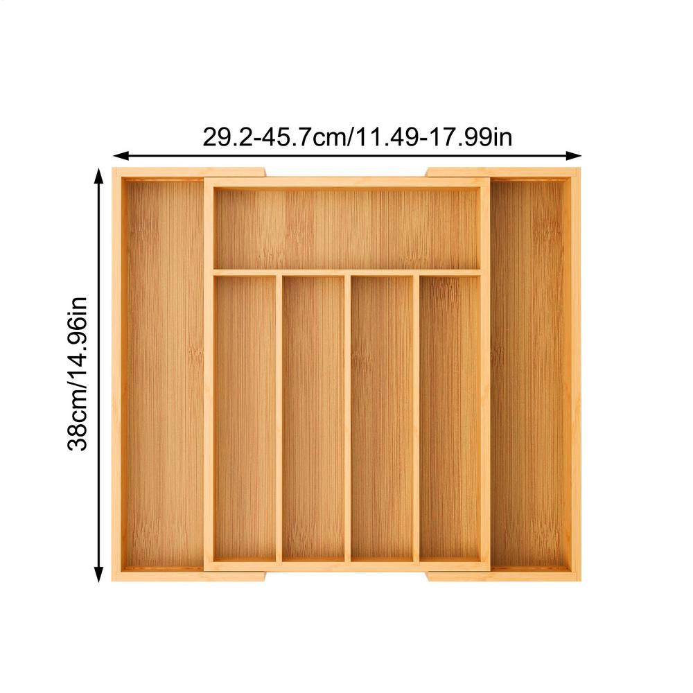 Drawer Organizer Expandable Multi-Compartment Space Saving Utensil Drawer Organizer Cutlery Tray For Home Bedroom Kitchen