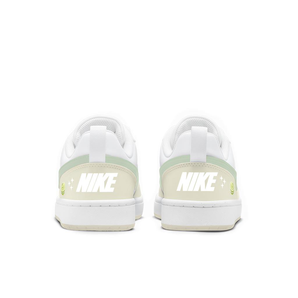 Nike Court Abrasion Resistant Breathable Low top Skateboard Shoes Women's Cyan IR5462-100(Team2401-)