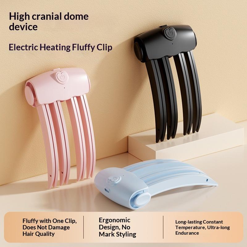 1Pcs 4-Claw Anti-Scald Hair Root High Skull Top Styling Tools Cordless Root Lifter Comb Wireless Heating Root Volumizing Clips