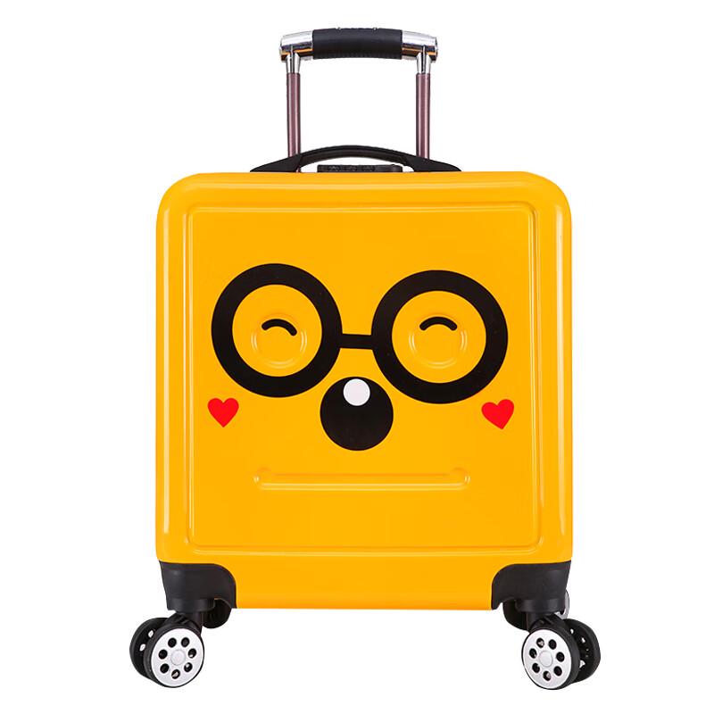 Marksman Kids  Cute Expression Rolling Carry-On Luggage 16 inch