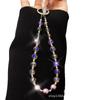 Simple New Style Phone Chain Crystal Pearl Handmade Bead Chain Phone Case Pendant Keychain Pendant for Women Wholesale