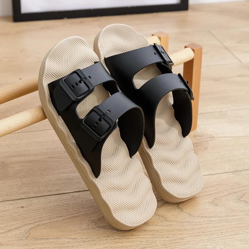 

Fashion Slippers for Men In Summer Outdoor Wear Home Use Couples Indoor Soft Soles Bathrooms Non-skid Extra Large 4849 Sandals Slippers 49 бежевый