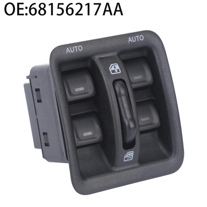 Mastering Window Control Switches Assembly for 2011-2017, 68156217AA Replacement Panel with AUTO Buttons and Original-Style ABS Housing