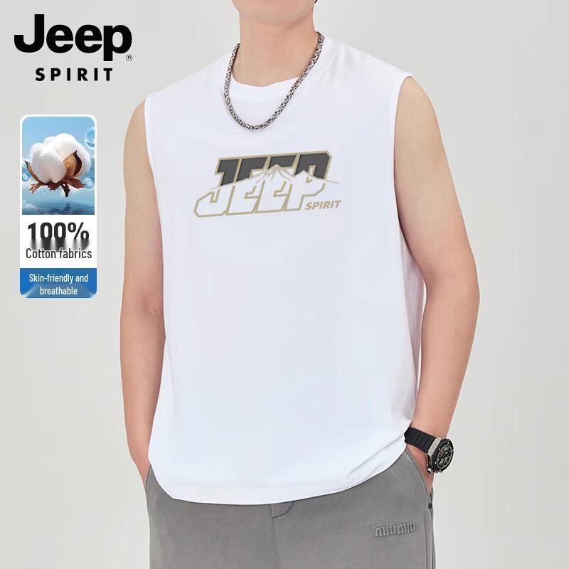 

Мужская майка JEEP SPIRIT, 100% хлопок, свободный крой, без рукавов M