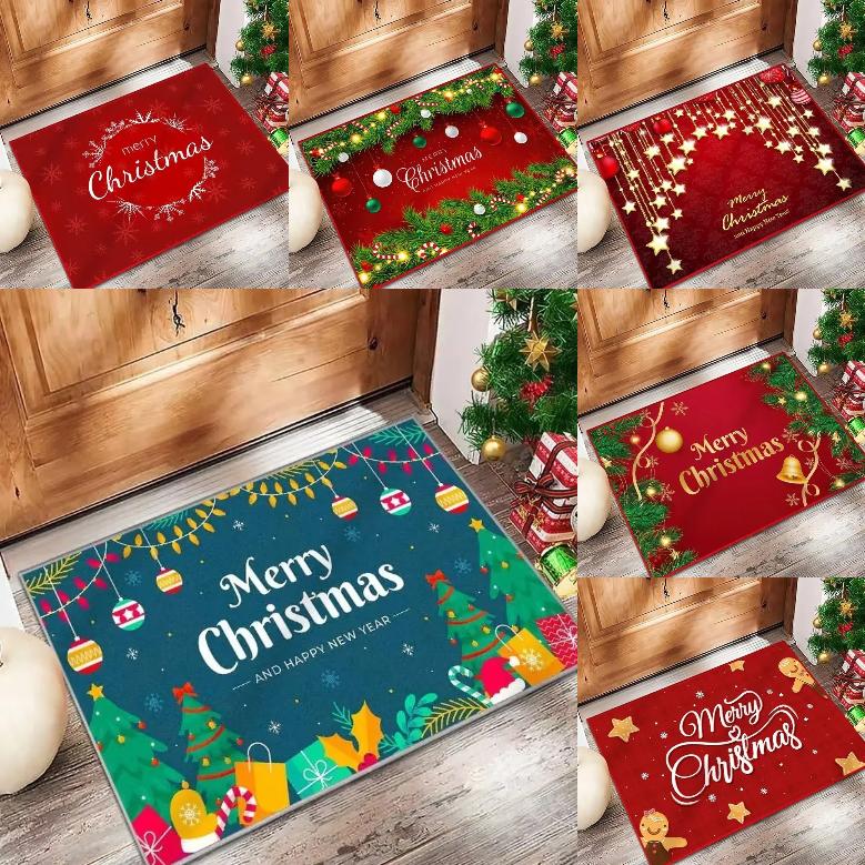 Christmas Welcome Doormatsand Non-slip Floor MatsAre Perfect for Entrances Bedrooms Living Rooms Sofas and Decorative Floor Mats