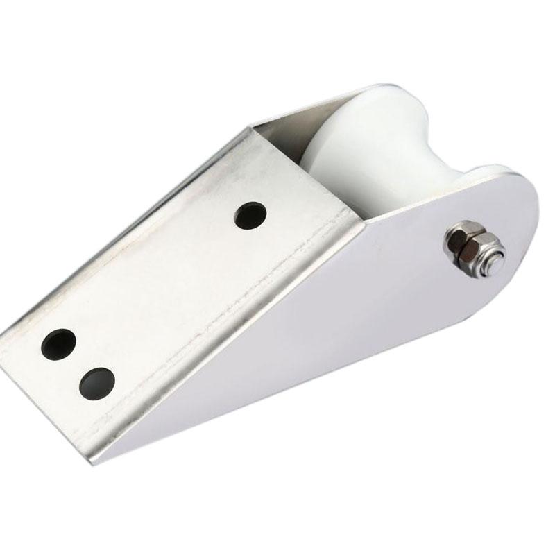 Marine Grade 316 Stainless Steel Fixed Anchor Bracket Rubber Roller for Boat Yacht Bow Anchor Marine Accessory