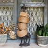 Creative Giraffe Iron Craft Home Decor for Living Room Bedroom Balcony Garden European American Style