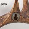 Wall Decor Hanger Vintage Deer Antler Hook, Farmhouse Rustic Mounted Heavy Multi-hook Coat Rack Duty Decorative for Coats Keys Bags Hats Towels