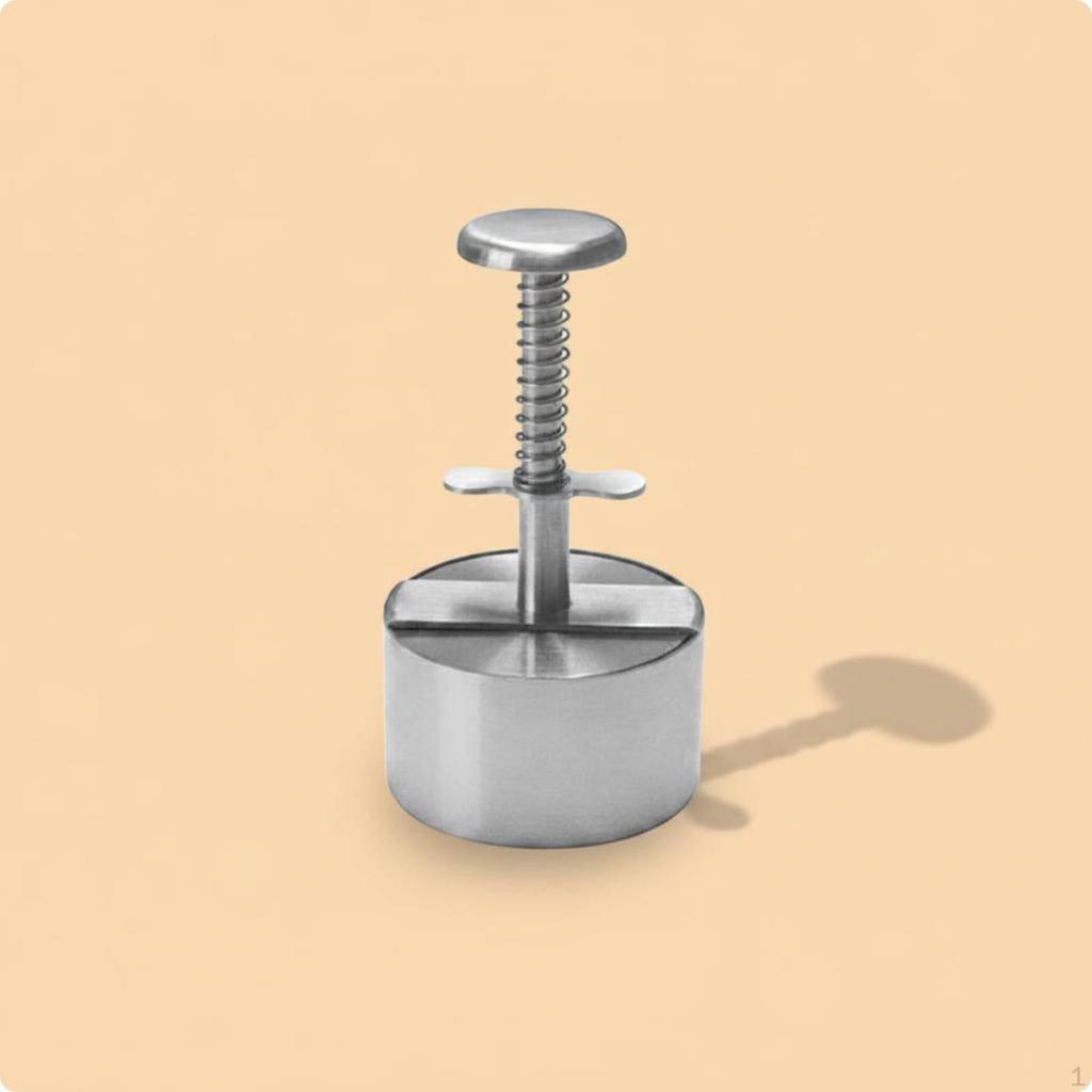 Spring Loaded Patty Press Hamburger Effort Saving Meat Form for Home Cooks, Barbecue 8CM